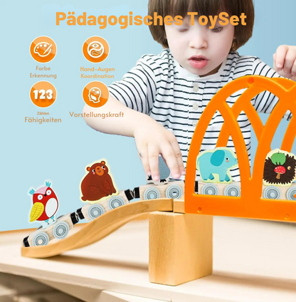 Magnetischer Montessori-Holzzug