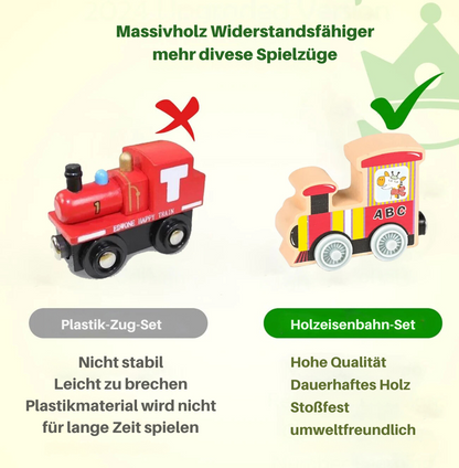 Magnetischer Montessori-Holzzug