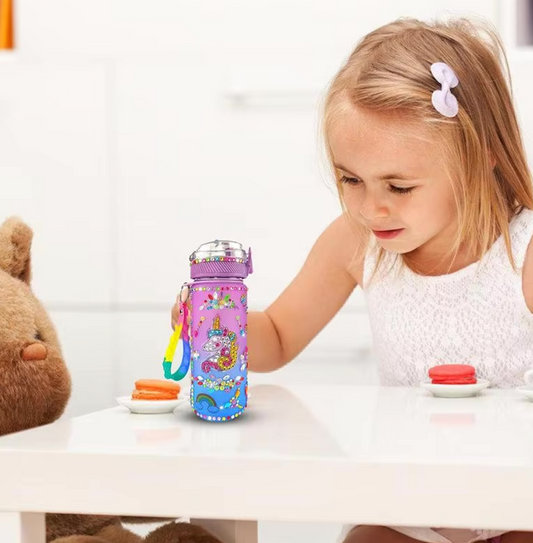 Girls Wasserflasche zum Selbstgestalten