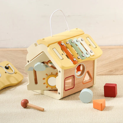 Montessori Holz-Busy-Box